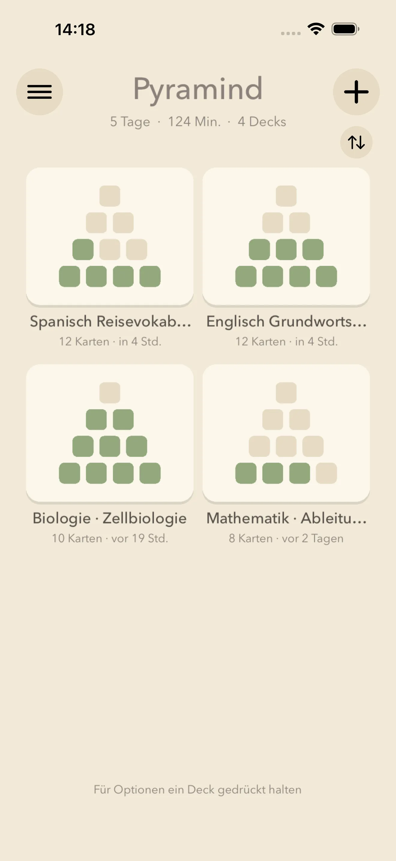 Erklimme die Pyramide